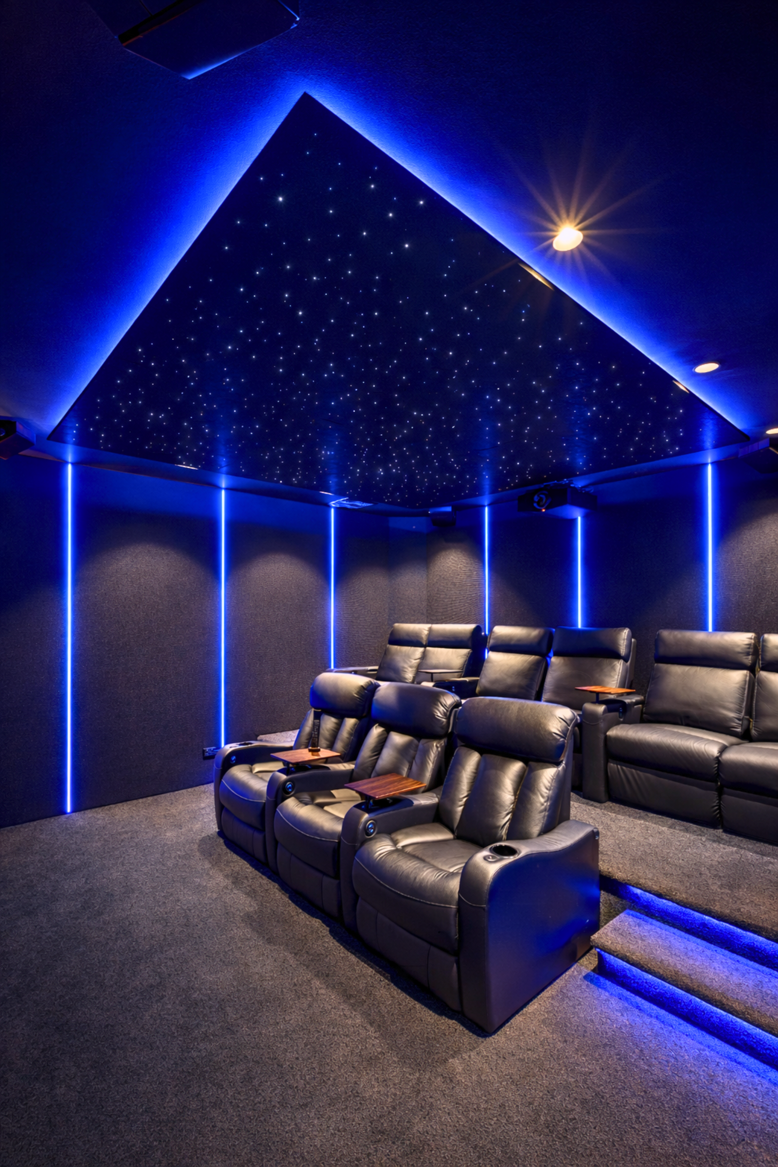 Signature star ceiling installation